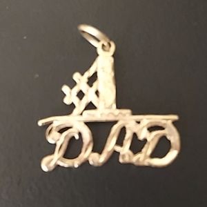 14k #1 Dad "pendant"